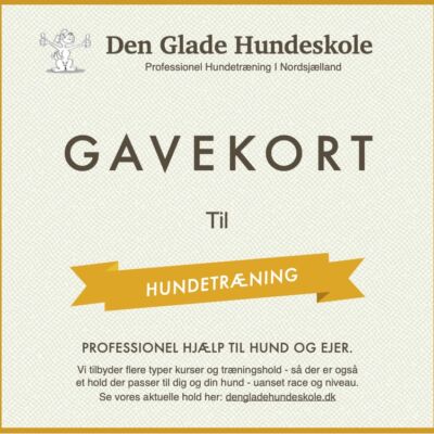Gavekort til Den Glade Hundeskole