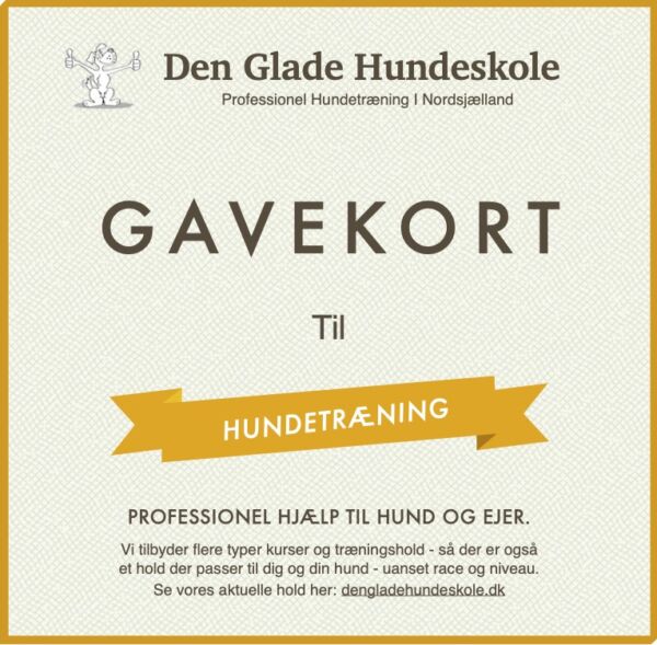 Gavekort til Den Glade Hundeskole